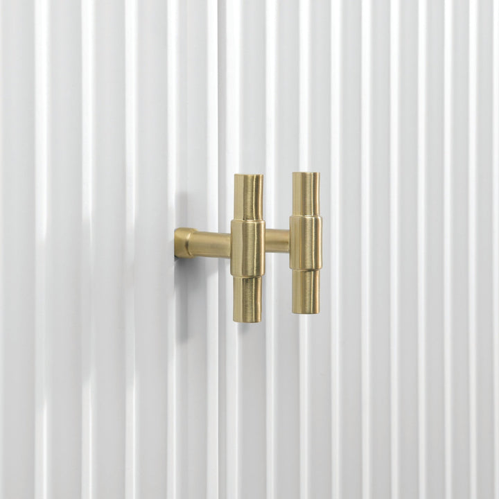 Myrrin 48" Vanity, Bright White w/ 3 CM Parisien Bleu Silestone Top