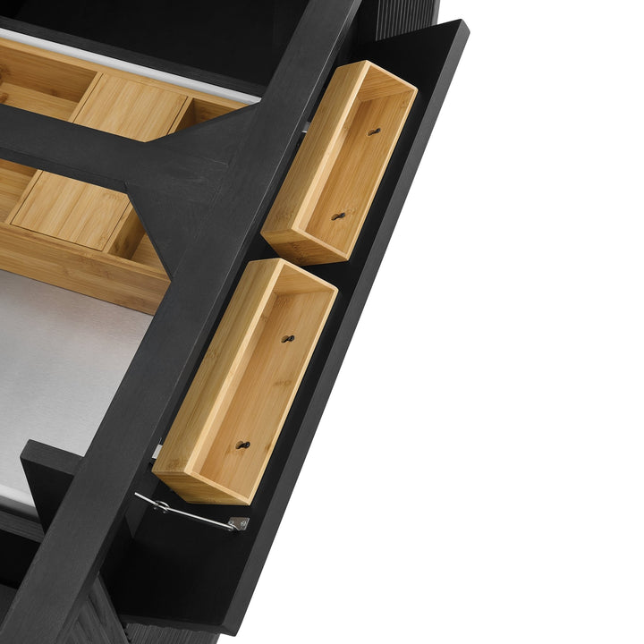 Myrrin 60" Double Vanity, Carbon Oak