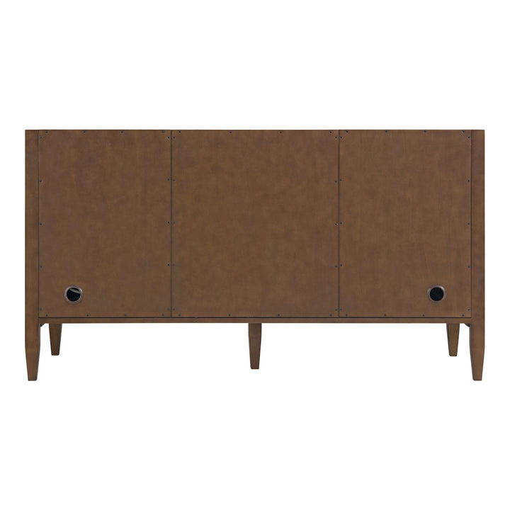 Myrrin 60" Double Vanity, Mid Century Walnut w/ 3 CM White Zeus Silestone Top