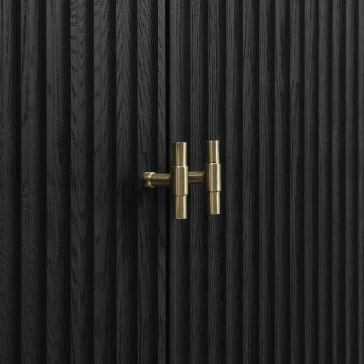 Myrrin 72" Double Vanity, Carbon Oak w/ 3 CM Arctic Fall Solid Surface Top