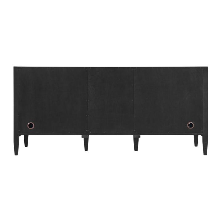 Myrrin 72" Double Vanity, Carbon Oak w/ 3 CM Ethereal Noctis Silestone Top