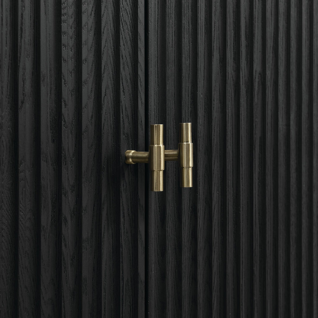 Myrrin 72" Double Vanity, Carbon Oak w/ 3 CM Ethereal Noctis Silestone Top w/FreePower Wireless Charger