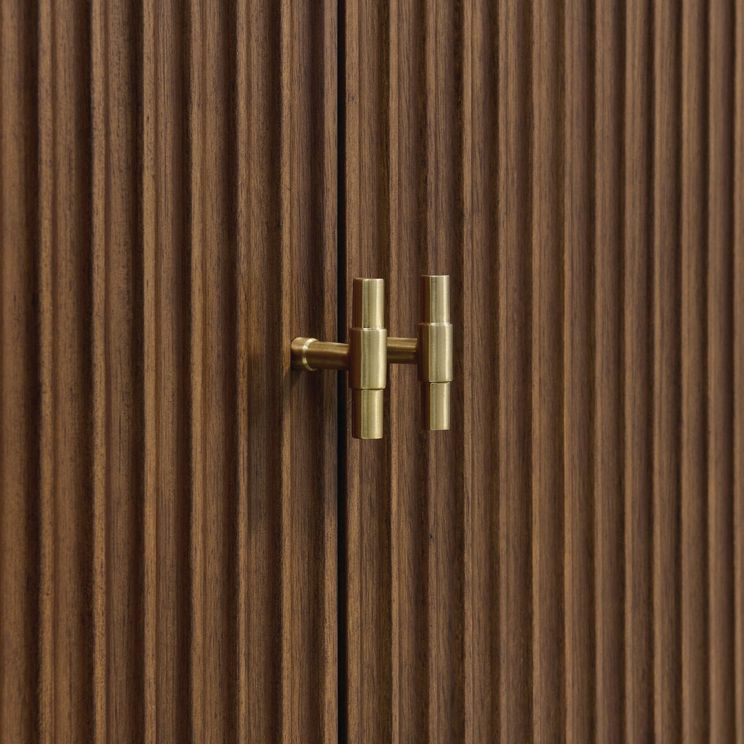 Myrrin 72" Double Vanity, Mid Century Walnut w/ 3 CM Eternal Marfil Silestone Top