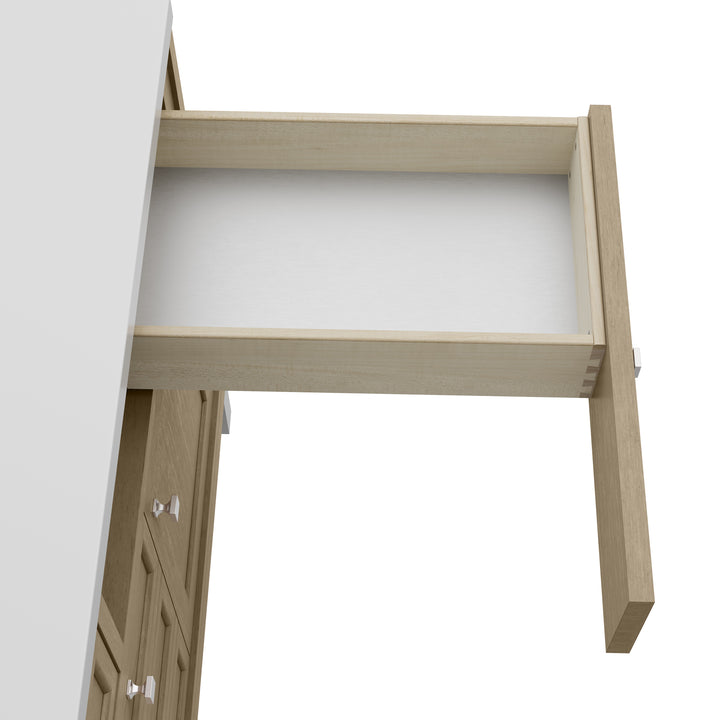 Chicago 48" Single Vanity, Walnut Whisper, w/ 3 CM Ethereal Noctis Silestone® Top