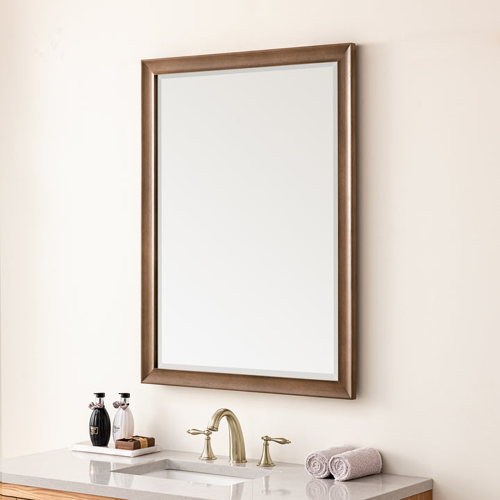 Glenbrooke 30" Mirror, Whitewashed Walnut