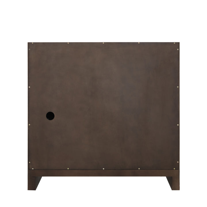 Gracyn 36" Single Vanity, Sable, w/ 3 CM Victorian Silver Quartz Top