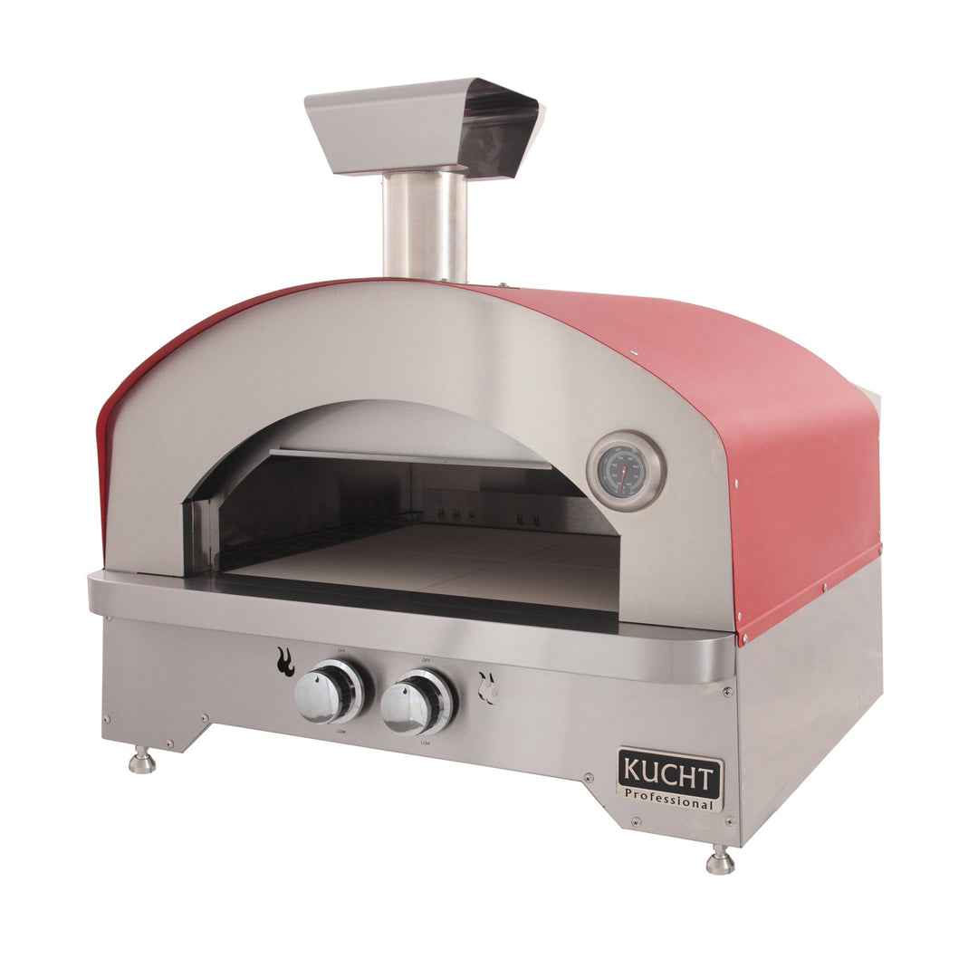 NAPOLI Outdoor Portable Propane Gas Pizza Oven in Red