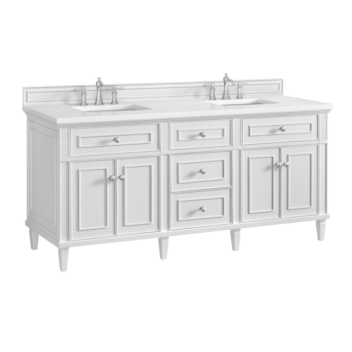 Lorelai 72" Double Vanity, Bright White