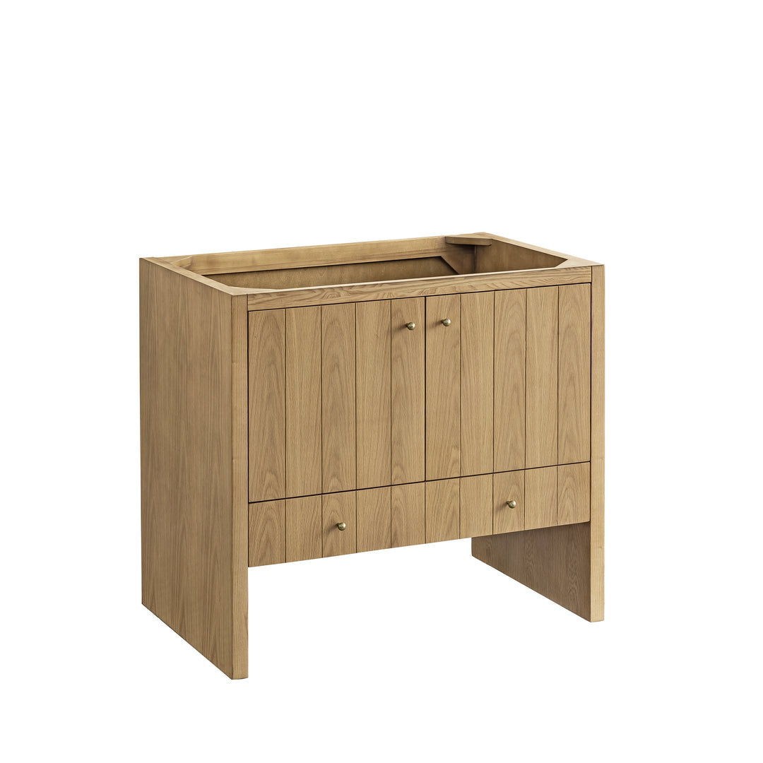 Hudson 36" Single Vanity Cabinet, Light Natural Oak