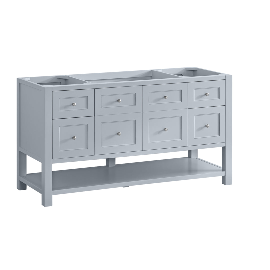 Breckenridge 60" Single Vanity, Serenity Blue, w/ 3 CM Charcoal Soapstone Quartz Top