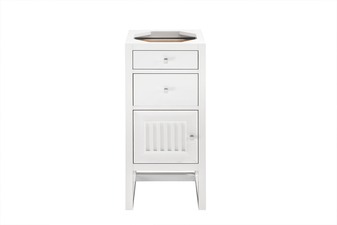 Athens 15" Base Cabinet Only w/ Drawers & Left Door, Glossy White