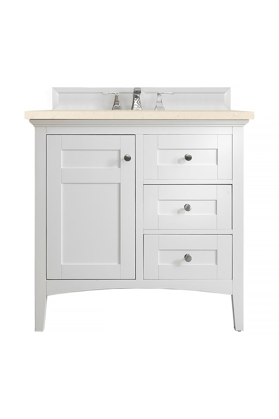 Palisades 36" Single Vanity Cabinet, Bright White