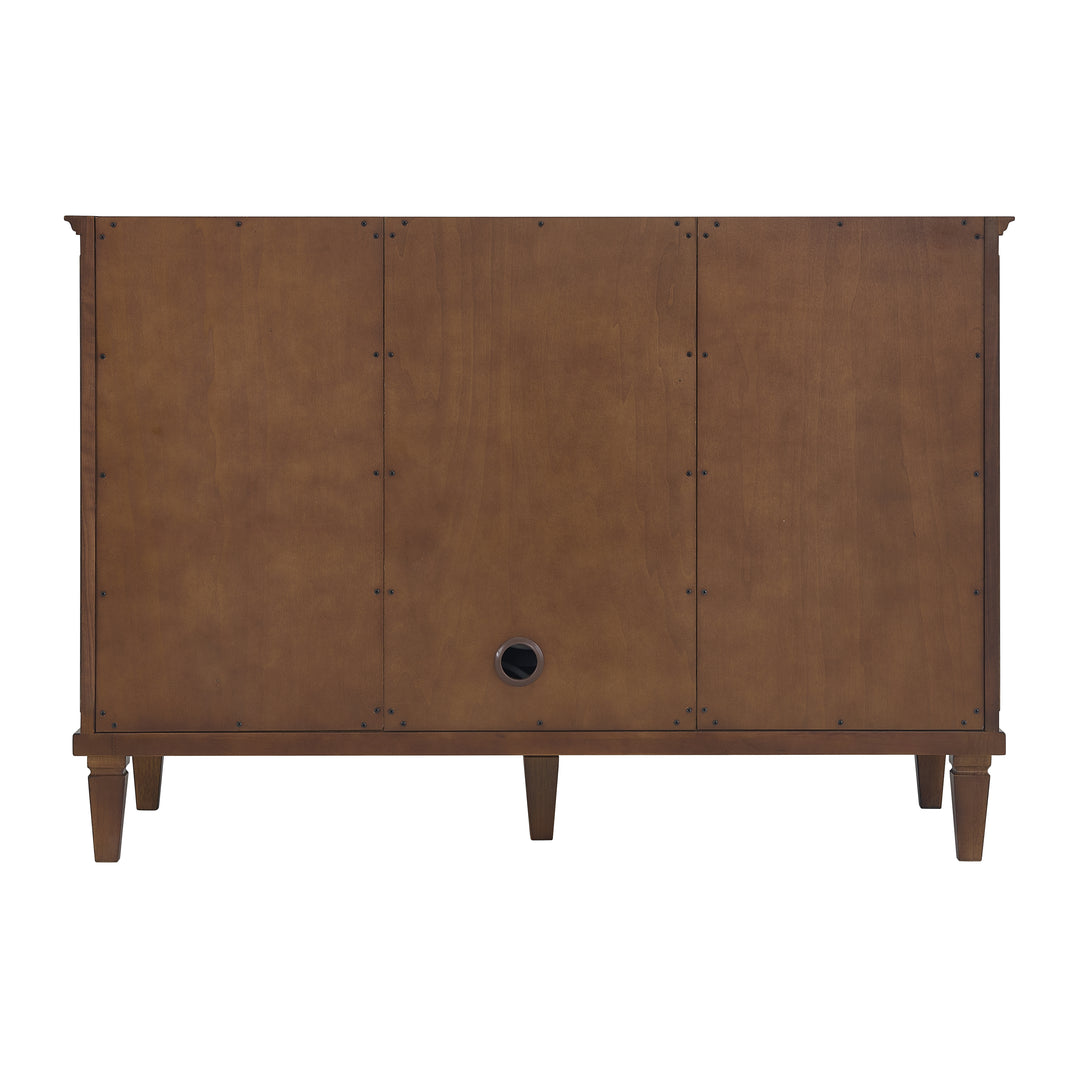 Lorelai 48" Single Vanity, Mid-Century Walnut w/ 3 CM Ethereal Noctis Silestone Top