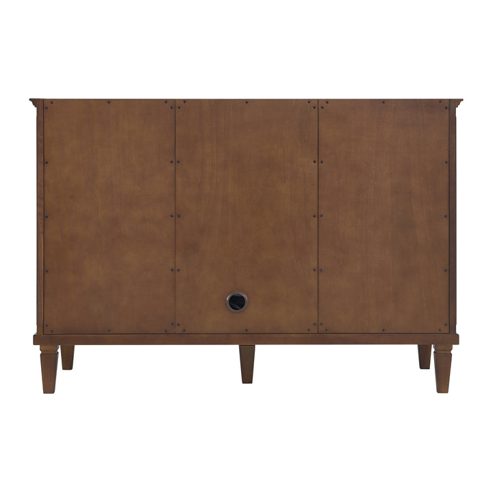 Lorelai 48" Single Vanity, Mid-Century Walnut w/ 3 CM Charcoal Soapstone Silestone Top