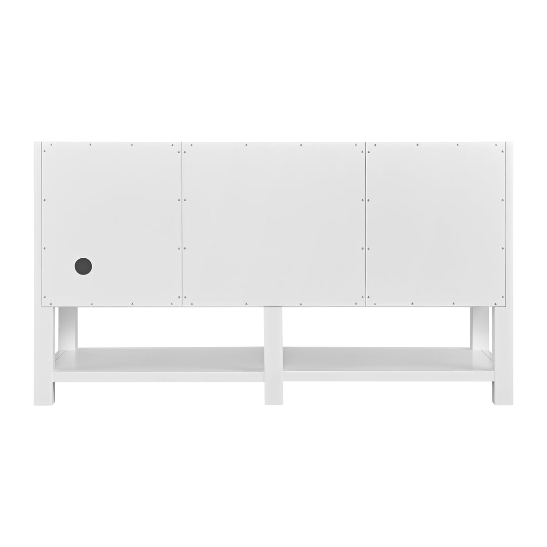 Breckenridge 60" Double Vanity, Bright White