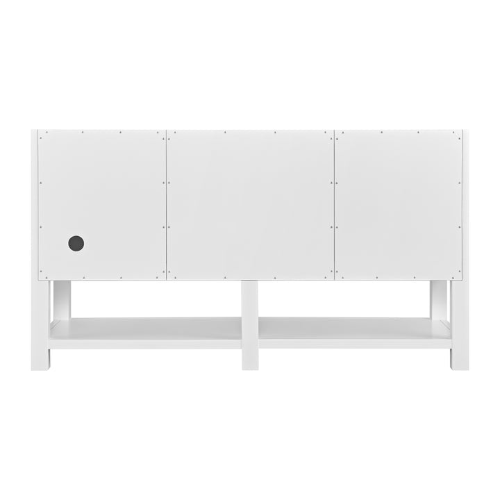 Breckenridge 60" Double Vanity, Bright White