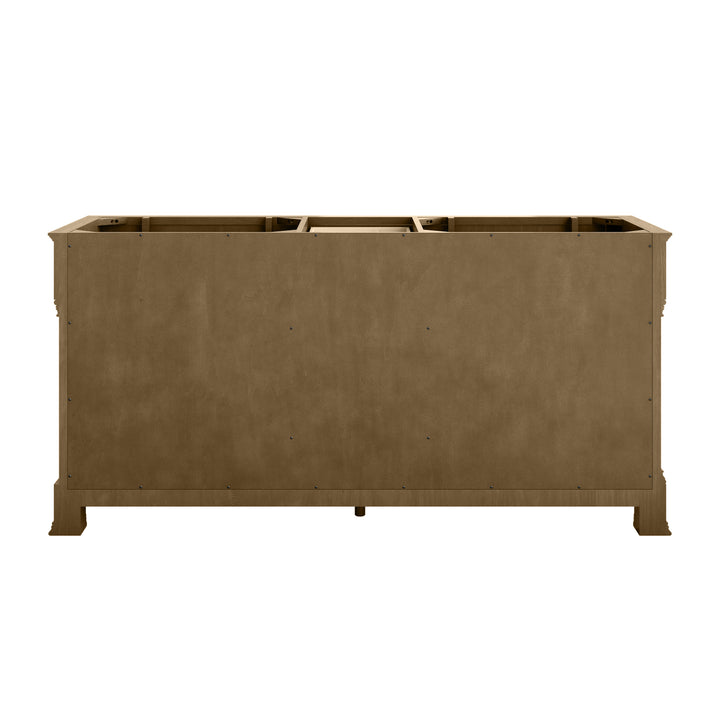 Brookfield 72" Double Vanity, Honey Oak w/ 3 CM Parisien Bleu Silestone® Top