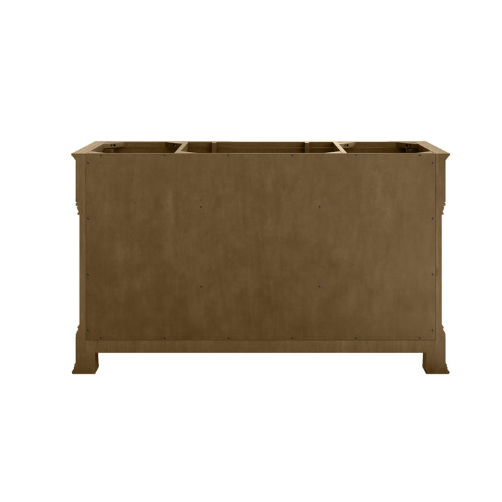 Brookfield 60" Single Vanity, Honey Oak w/3 CM Eternal Jasmine Pearl Silestone® Top