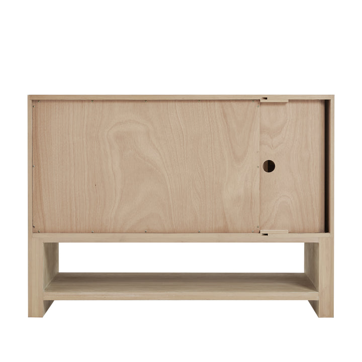 Marigot 48" Single Vanity, Sunwashed Oak w/ 3 CM Eternal Jasmine Pearl Silestone Top