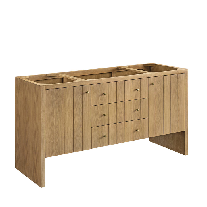 Hudson 60" Single Vanity Cabinet, Light Natural Oak