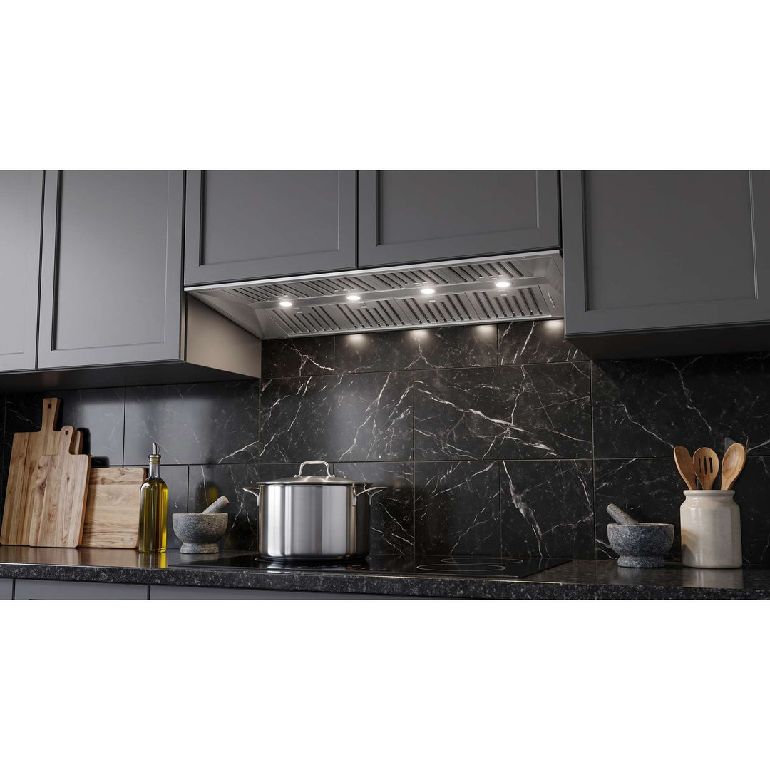 Forno Altilia 60-Inch Insert Range Hood, Stainless Steel, LED Lighting, Baffle Filters