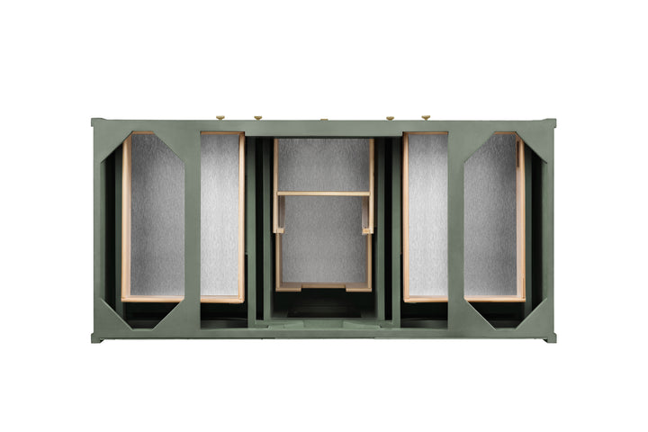 Chicago 48" Single Vanity, Smokey Celadon, w/ 3 CM Ethereal Noctis Silestone® Top