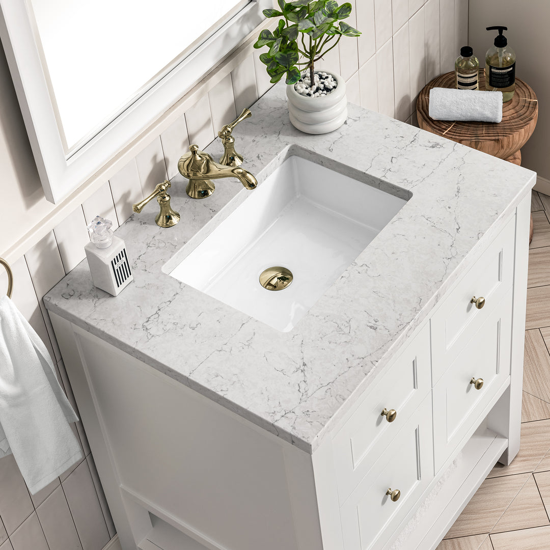 Breckenridge 30" Single Vanity Cabinet, Bright White