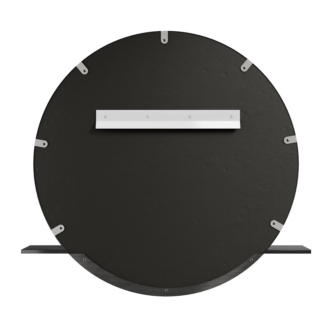 Platform 24" Mirror, Modern Iron