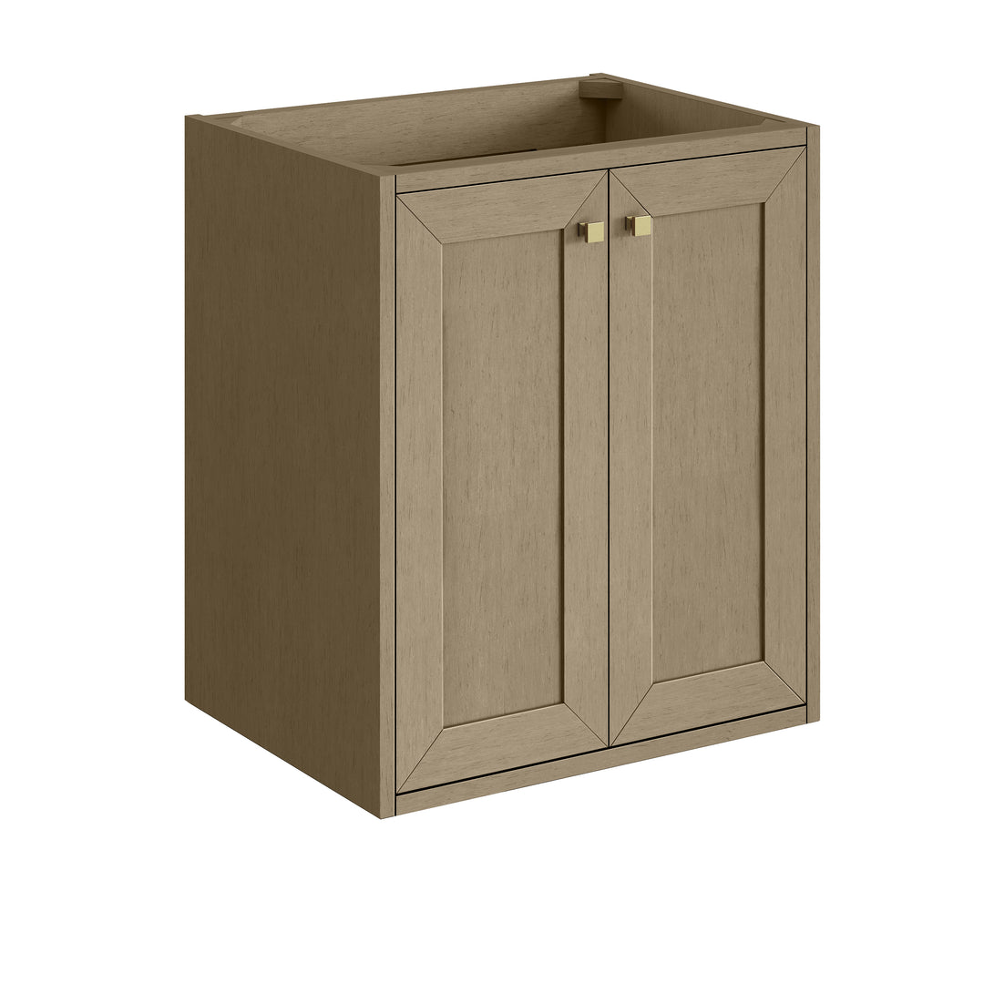 Chianti 24" Single Cabinet, Walnut Whisper, Champagne Brass
