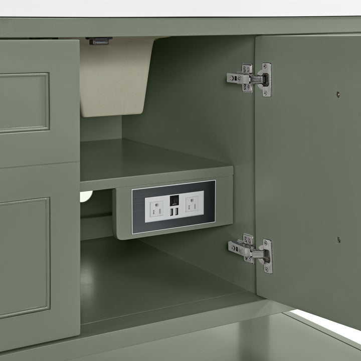 Breckenridge 60" Single Vanity, Smokey Celadon