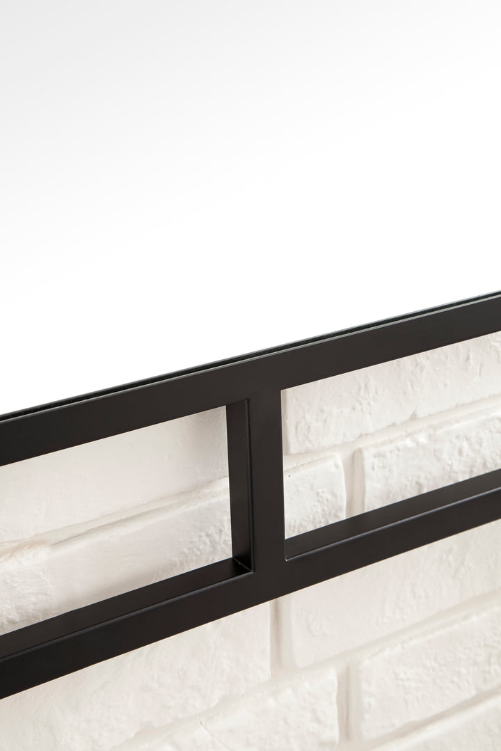 Boston 30" Rectangular Mirror, Matte Black