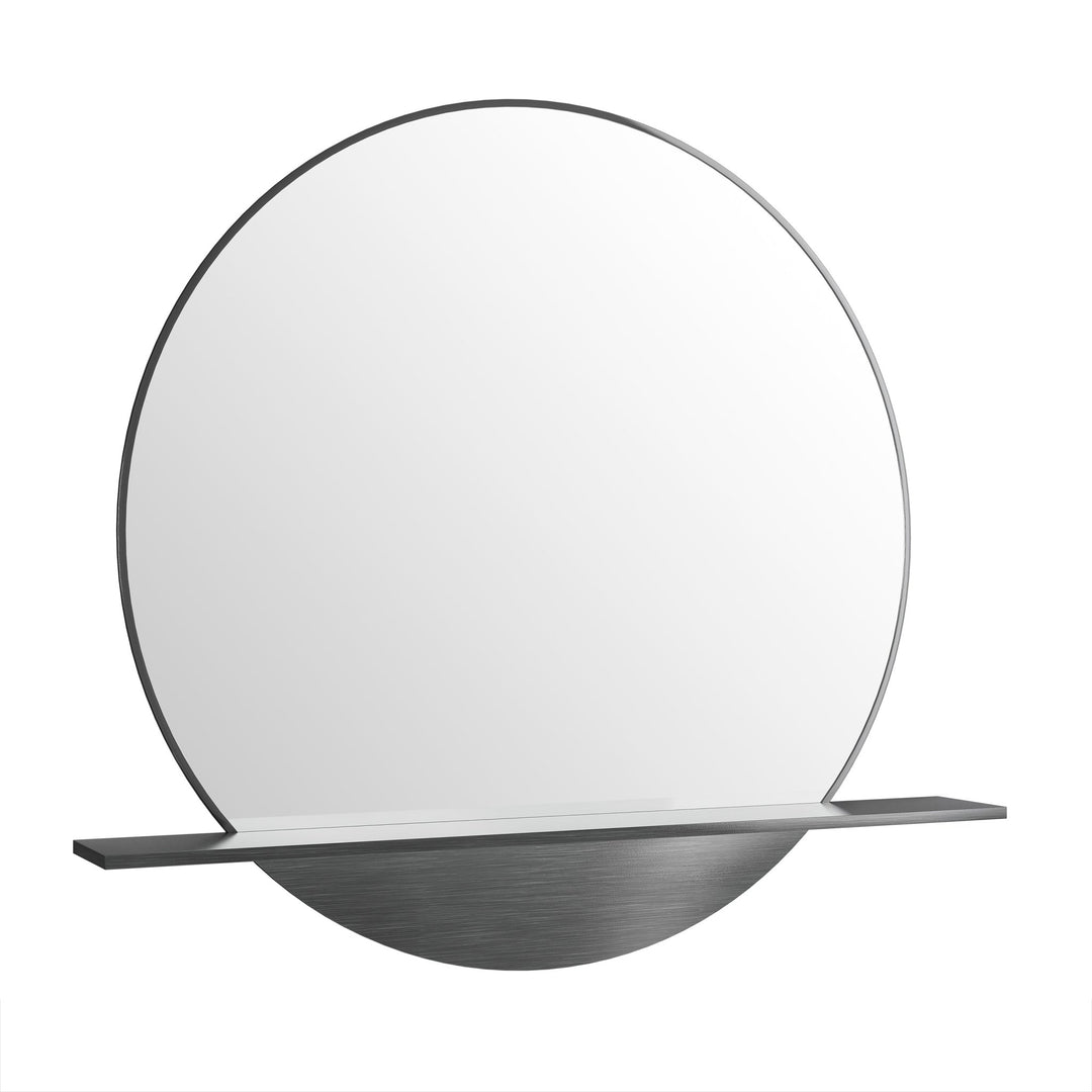 Platform 24" Mirror, Modern Iron