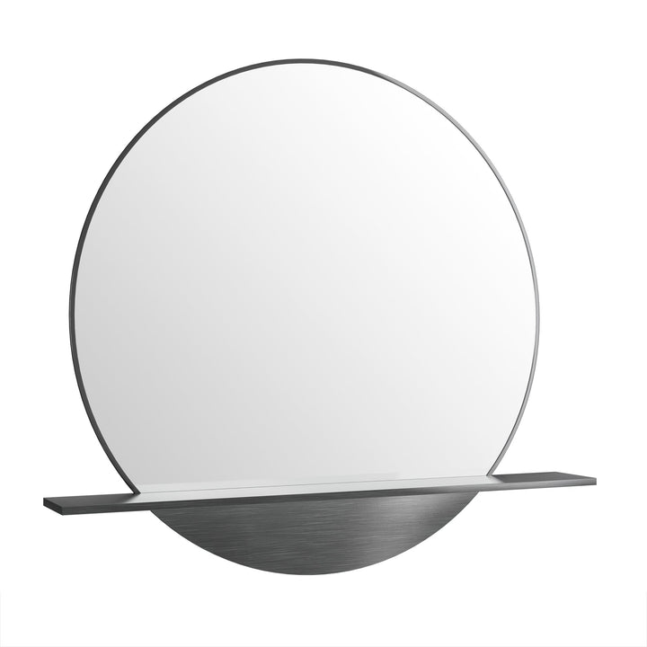 Platform 24" Mirror, Modern Iron