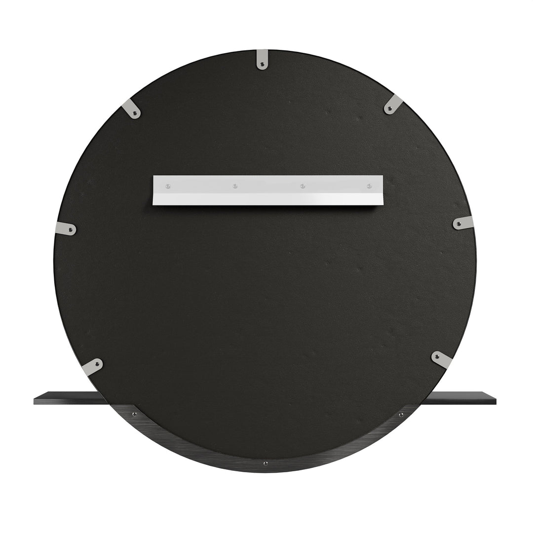 Platform 24" Mirror, Modern Iron
