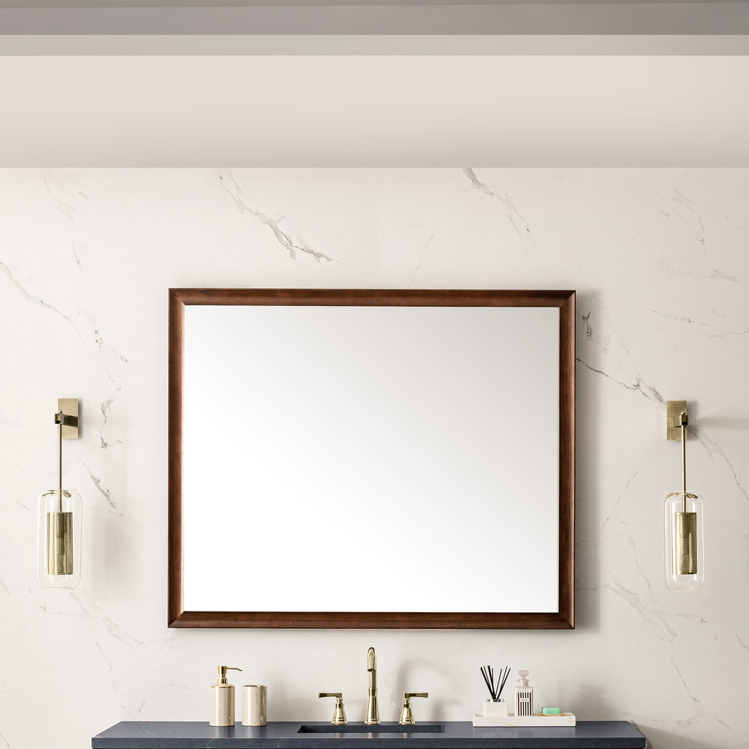 Glenbrooke 48" Mirror, Mid-Century Walnut