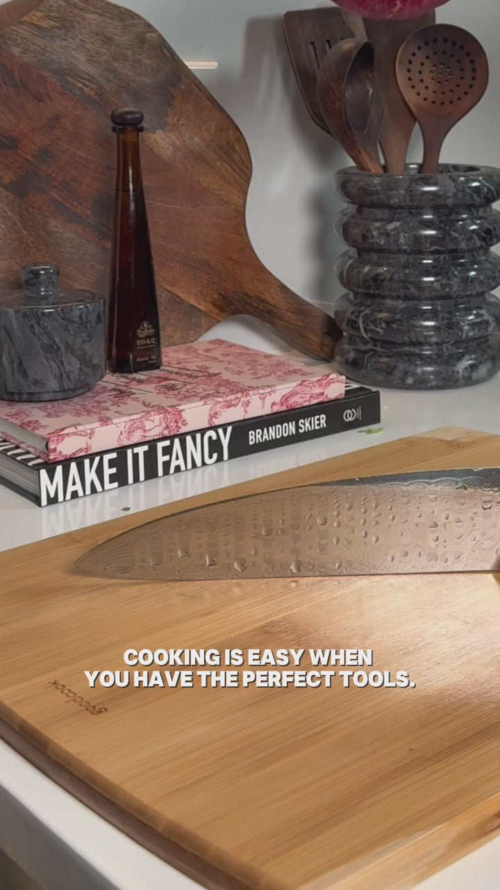 ZLINE 3-Piece Professional Japanese Damascus Steel Kitchen Knife Set