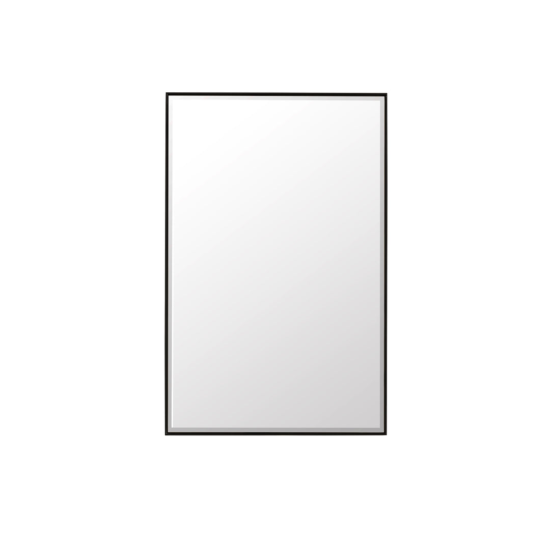 Rohe 26" Rectangular Mirror, Matte Black