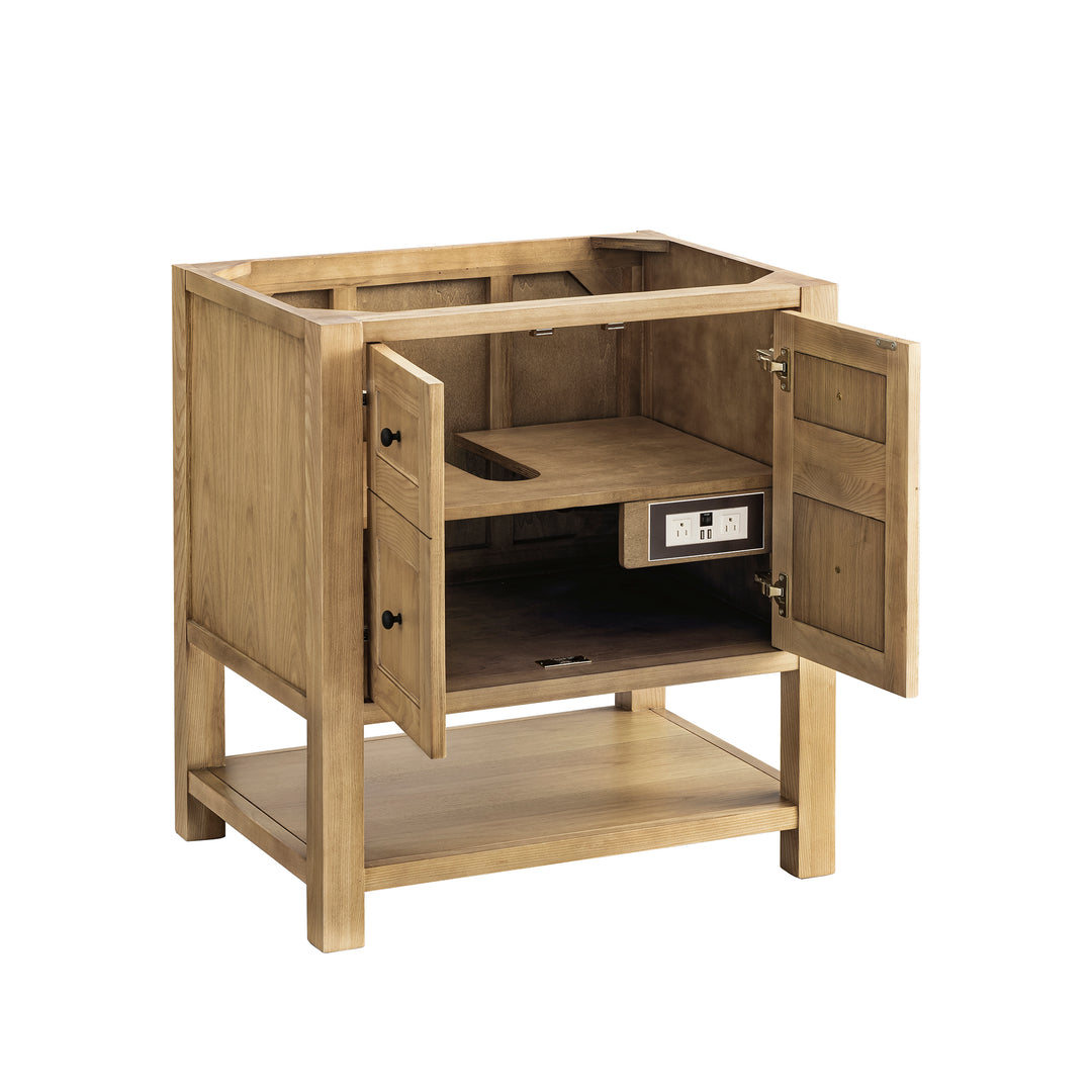 Breckenridge 30" Single Vanity Cabinet, Light Natural Oak