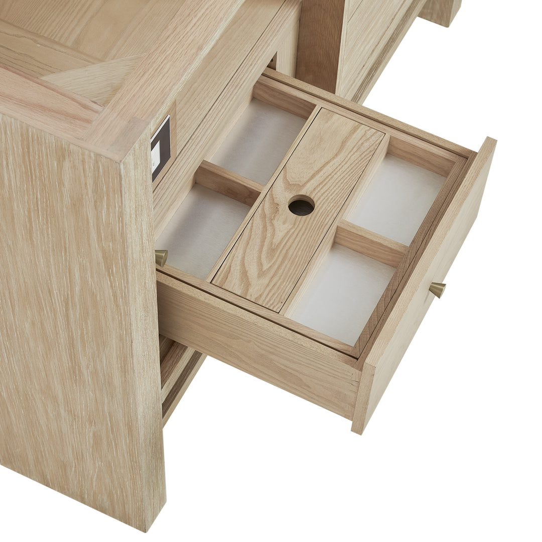 Marigot 48" Single Vanity, Sunwashed Oak w/ 3 CM Ethereal Noctis Silestone Top