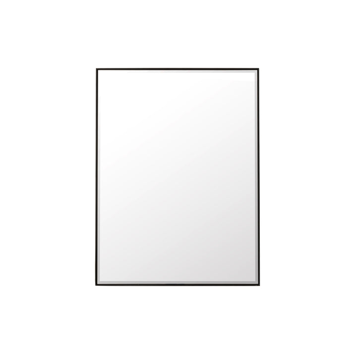 Rohe 30" Rectangular Mirror, Matte Black