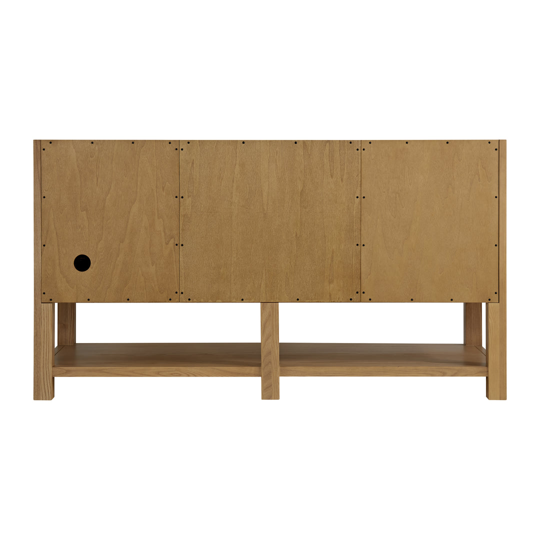 Breckenridge 60" Double Vanity, Light Natural Oak