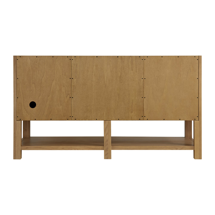 Breckenridge 60" Double Vanity, Light Natural Oak