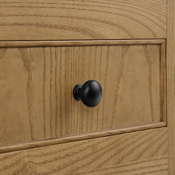 Breckenridge 60" Single Vanity, Light Natural Oak, w/ 3 CM Arctic Fall Solid Surface Top