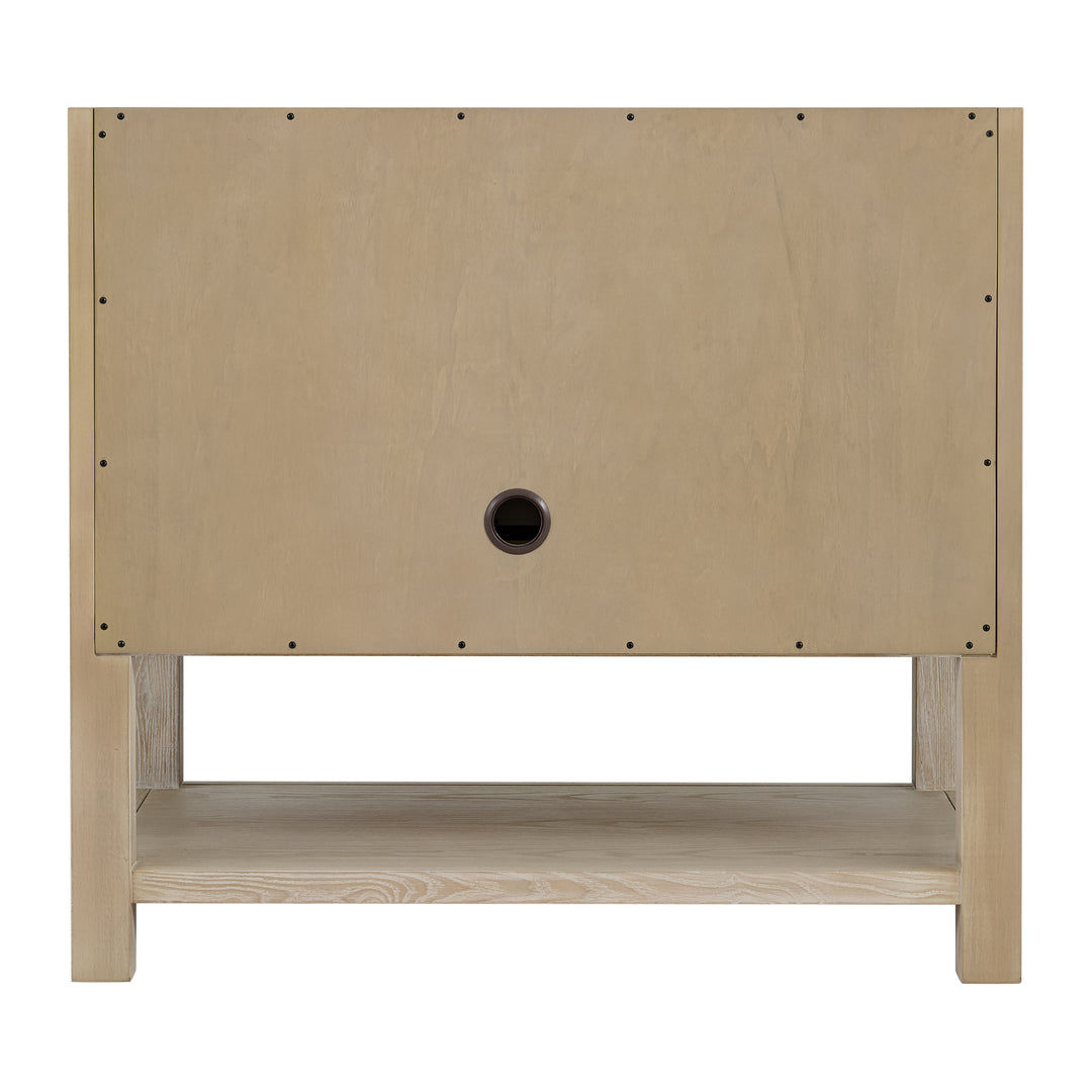 Breckenridge 36" Single Vanity, Whitewashed Oak
