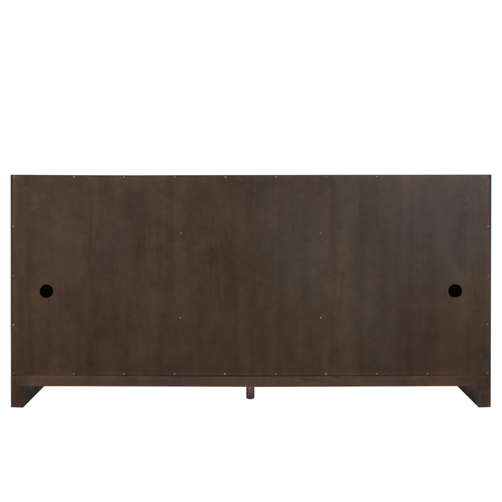 Gracyn 72" Double Vanity, Sable, w/ 3 CM White Zeus Quartz Top