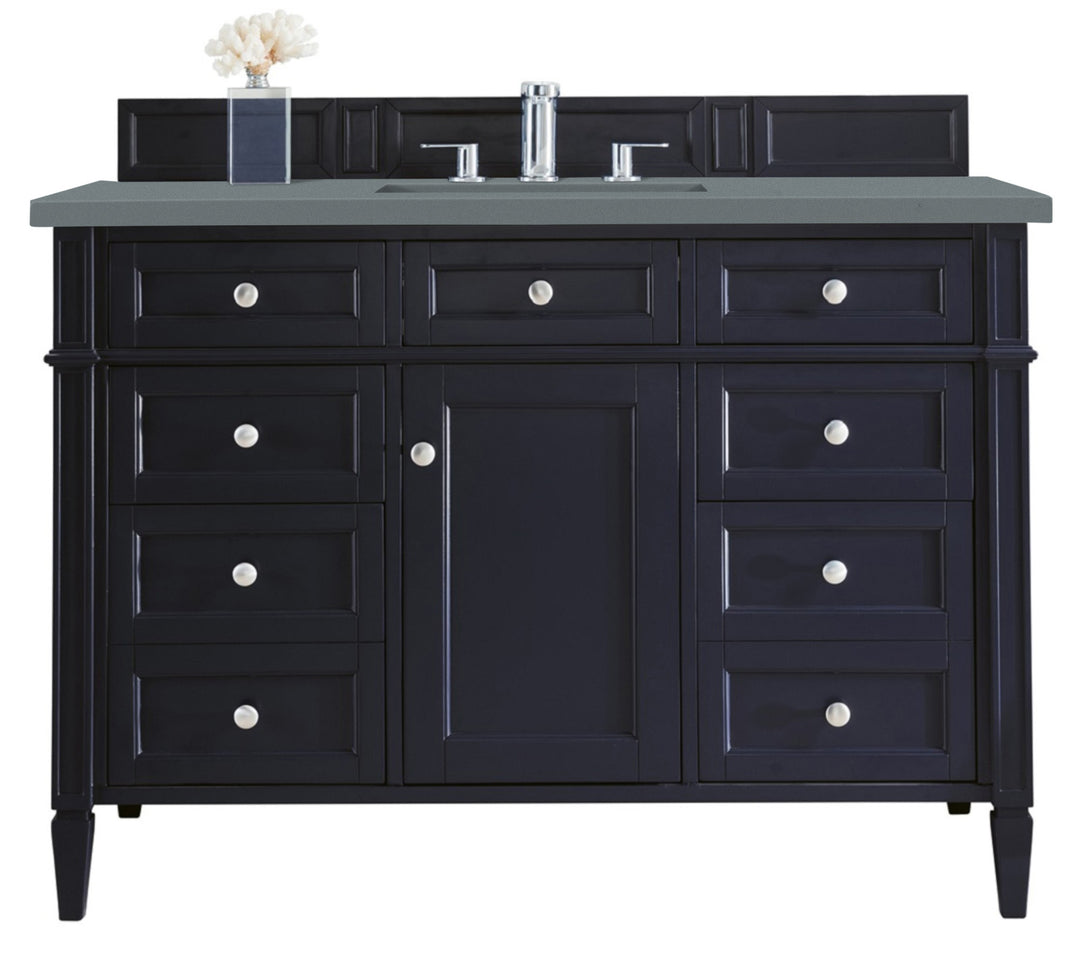 Brittany 48" Single Vanity, Victory Blue w/ 3 CM Cala Blue Silestone Top