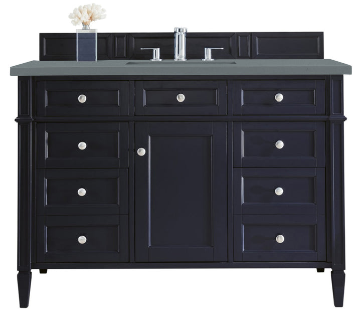 Brittany 48" Single Vanity, Victory Blue w/ 3 CM Cala Blue Silestone Top