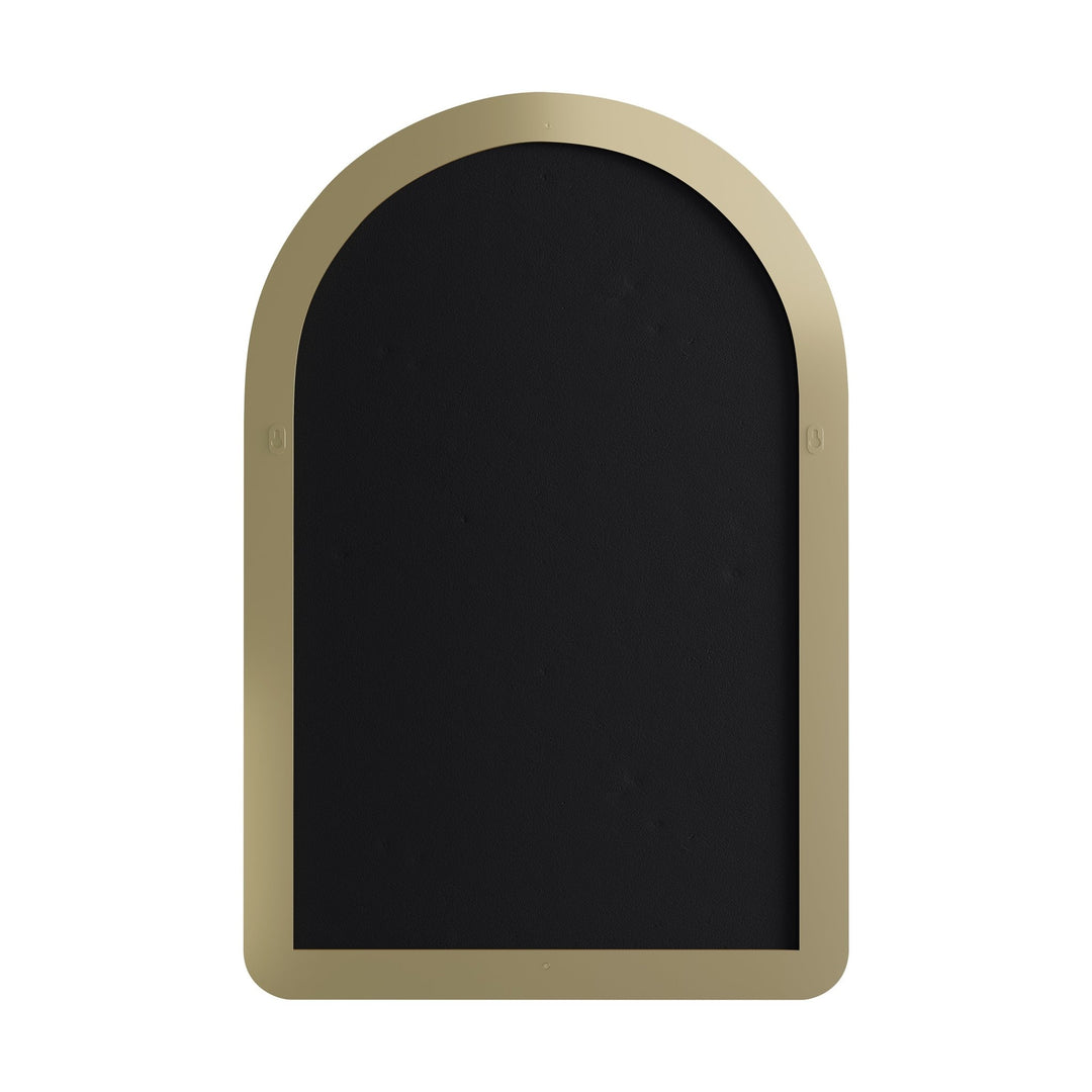 Rohe 24" Arched Mirror, Champagne Brass