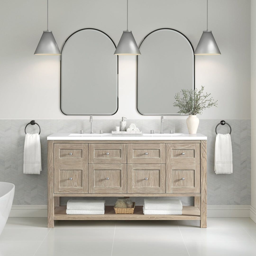 Rohe 24" Arched Mirror, Matte Black