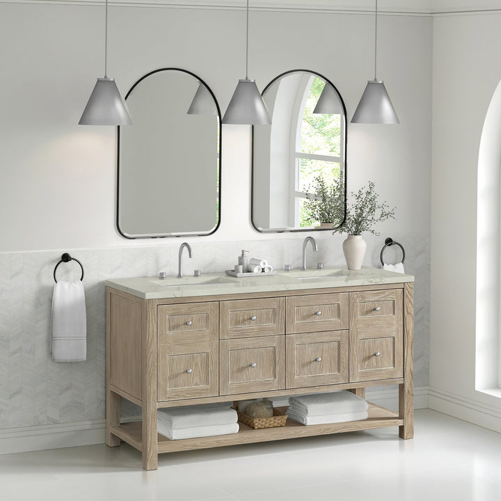Rohe 24" Arched Mirror, Matte Black